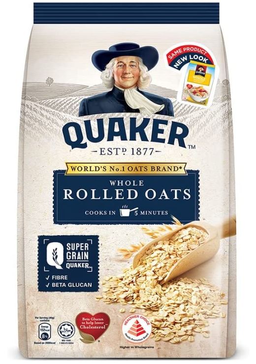 Quaker Whole Rolled Oats – 800g – Papa Bakerz | Halal Bakery Supplies